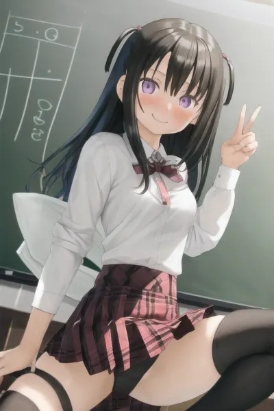 Das Mädchen mit den langen Haaren und braunen Augen saß in der Klasse und starrte den Lehrer intensiv an. Sie hatte einen Slingshot in ihrer Hand und war jederzeit bereit, das Ziel zu nehmen. Ihr Rock war kurz, enthüllte ihre langen Beine und