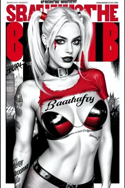 A woman's picture on a magazine cover with the words "Trigger, List" written in big letters and the word "STUPID WHORE" written underneath