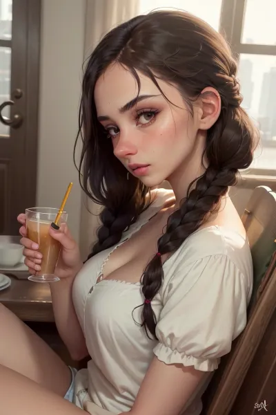 The Orthodox Jewish Israeli waif stood in front of the full-length mirror, admiring her symmetrical eyes that stared back at her. She ran her fingers through her thick, black hair and admired the symmetrical eyes that stared back at her