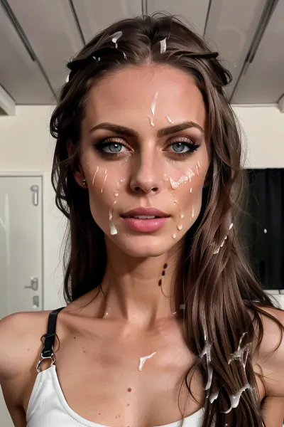 The girl with the big beautiful nipples is lying on the side, her perfect skin exposed to the camera. She has a perfect body and is posing for a photo shoot. Her face is full of makeup and she looks very pretty. The photographer