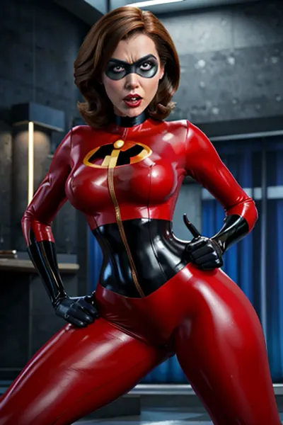 Helen Parr, a.k.a. a super-herói conhecida como "Bumblebee", estava no meio de um orgasmo particularmente intenso quando ela sentiu dois pares de mãos de látex agarrando seu corpo firmemente. Ela olhou para cima