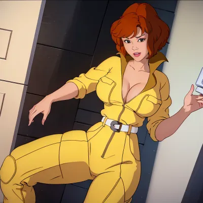 Le texte généré par l'IA est une illustration parfaite de l'histoire "April O'Neil's Perfect Illumination" avec une description parfaite comme une illustration parfaite de l'histoire "April O'Neil's Perfect Illumination" avec un maximum de 5 doigts,