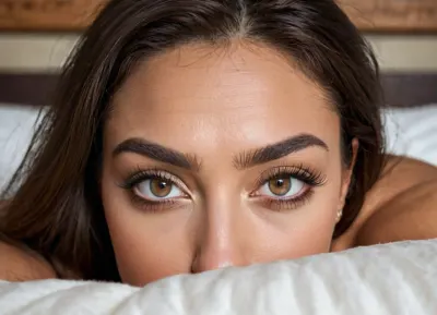 woman, (chin resting on her bed with her big ass filling the frame behind her face, facing directly into the camera, plow cam, face down ass up), , (ultra realistic, realistic, photorealistic, photo realistic, photorealism, photo realism), (maximum quality, ultra-detailed, insanely detailed, highly detailed, high quality, uncompressed, raw source photograph, raw image, dslr), (highly detailed eyes, high resolution eyes, high quality eyes, highly detailed hair), (same color eyes, symmetric eyes, matching eyes, detailed eyes, detailed iris, detailed pupils, limbal ring around iris, perfectly round iris, perfectly round pupils), (expressive eyes, striking eyes, captivating eyes, mesmerizing eyes, glittering eyes, Fae eyes)