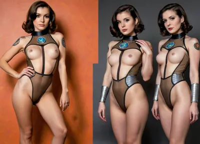 Mükemmel bir vücut ve yüzü olan genç bir kız, birden fazla görüşle retro bir fik tarzı üniforma giyiyor. Üniforma yüksek kaliteli malzemelerden yapılır ve karmaşık tasarımları sunar. Üniforma son derece ayrıntılı ve gerçekçi olmak için tasarlanmıştır, birçok görüşe göre