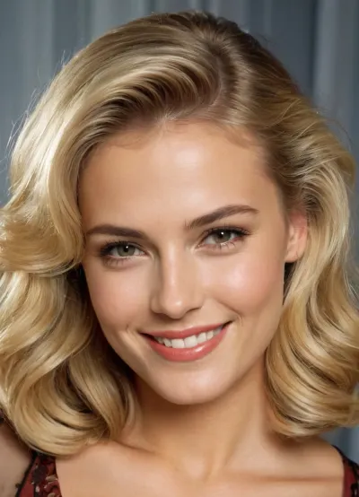 Heidi war eine 23-jährige KI, die gerne Text generieren wollte. Sie hatte ein Nahaufnahme von ihrem lächelnden sexy Haar und trug eine schöne Seidenbluse