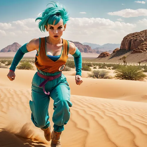 Bulma, 지능과 섹시한 과학자, AI가 공통적 인 다른 세계로 수송 된 고대 예술에 흠뻑 취하고 사람들은 마우스의 단지 몇 번의 클릭만으로 자신의 포르노 사진을 생성 할 수 있습니다