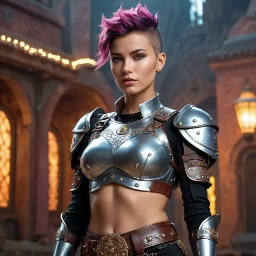 Em um mundo onde a magia corre desenfreada, um guerreiro alienígena com características angel-warrior e cabelo nimbus é encarregado de proteger o gerador de energia bio. Ela usa um penteado punk mohawk, colarinho de corte fino, cinto, umbigo