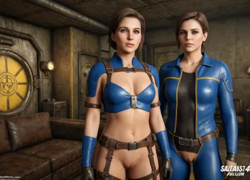 Im Tresor 69 stand sie hoch und stolz, ihre Bewegungen fließend und präzise. Ihr Ledergurt umarmte ihre Kurven perfekt, beschleunigte ihre getönten Muskeln und lithe Bewegungen. Sie war ein wahrer Meister der Fallout 4 Welt, ein