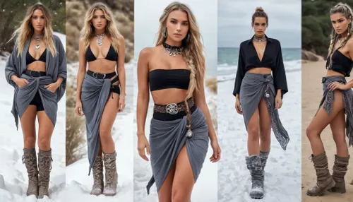 एक 27 वर्षीय फिट महिलाओं को एक बोहेमियन शैली पहने हुए, बोहेमियन गंदे सुनहरे बालों वाली सारोंग एक chunky कमर और ढीले ब्रेडेड बालों के साथ। वह रेव शैली है, चांदी बटन के साथ बोहेमियन गंदा गोरा सारोंग हेम