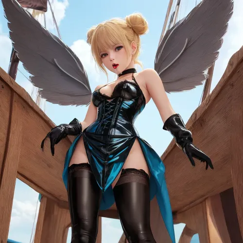 Tinker Bell tatlı, seksi ve uzun bacaklar ve kalp şeklinde bir yüzü olan kanatlarla dolu bir peri. Yüzünün etrafındaki dalgalara düşen siyah saçlara sahiptir, küçük göğüslerini aydınlatır. Gözleri onun gözleri