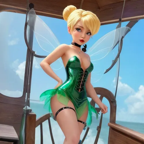 丁克·怀福(英語:TinkerWaifu)是一位可爱而娇小的仙女,腿长,乳房细腻,面部心形,站在队长的寝室前,穿着紧紧拥抱曲线的胸衣. 她的头发是绿色的