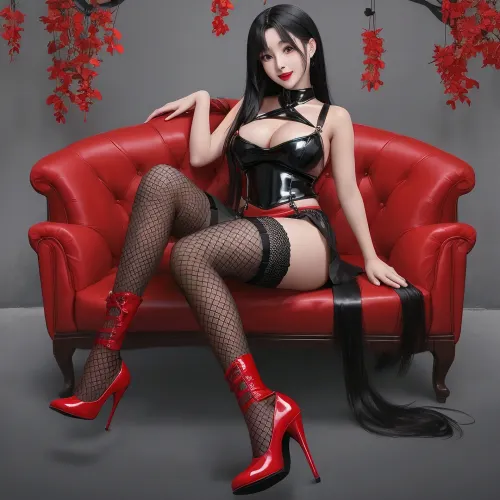 Eine junge Frau in ihren 19ern saß mit ihren Beinen weit auseinander und zeigte ihre sexy schwarzen High Heels und Fischnetzstrümpfe. Ihre Nippel waren hart und poking durch den Stoff ihres Hemdes, so dass sie nicht war