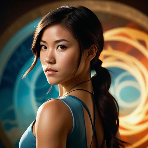 Korra, eine junge asiatische Frau in ihren frühen Zwanzigern, war ein Meister ihres Handwerks. Sie hatte eine unheimliche Fähigkeit, atemberaubende Kunstwerke mit nur ein paar Hüben ihrer Pinsel zu schaffen. Ihre Augen konzentrierten sich immer auf die Leinwand, und