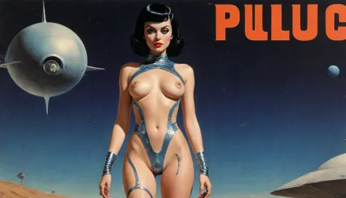 1b7421ff-821d-4a9c-b1fc-7e77998193af, (style of old pulp scifi poster, Flat 2D Art, retrofuturism, very small perky tits, covered nipples:1.4), (side-by-side:1), side-by-side pictures of 18 year old slim sexy space princess wearing asymmetric avant-garde super tight space suit, (avant-garde asymmetric clothes:1.6), (wearing, futuristic, sexy, asymmetric, torn, cutout, exposing breast or pussy, lewd, intricate details, avant-garde, cutouts, cutoffs, lace, leggins, leotard, hotpants, uniform, suit, flightsuit, spacesuit, space_space, Avant-garde, edgbodytape), rank insignia, royal insignia, <lora:add-detail-xl:.5>, <lora:Space_clothes-xl-8:.5>, <lora:Avant-garde Fashion:.5>, <lora:edgBodytapeXL:.5>, <lora:weird_runway:.5>
