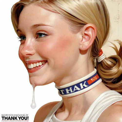 Una joven sonrisa: la gratitud sin palabras - una toma moderna en el estilo de leyendecker