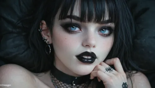 La passion d'une nuit gothique : le désir intense d'une salope impitoyable

- Oui.

Dans la lueur sombre de sa chambre gothique, une fille à la peau pâle, cheveux noirs tombant en bangs sur les yeux bleus doublé intensément de kohl, incliné sur son lit. Ses bas en filet de poisson ornés de jambes parfaites - hanches minces conduisant à une taille extrémiste arrachée, un énorme cul niché entre les petits, tous baignés dans la lueur éthérée d'une seule ampoule. Son corps était une œuvre d'art, des tatouages entrelacés avec du vernis noir et du rouge à lèvres, un choker serré autour de sa peau blanche. Le voile perçant s'évanouissait légèrement sous la lumière basse. Un gros plan révéla sa chatte dégoulinante, lécher de jus de chatte, les yeux fixés sur un objet de désir - une belle queue. Son visage contorsa dans une expression orgasmique intense alors qu'elle pinçait un mamelon et se masturbait, ses gaz résonnant à travers la pièce.