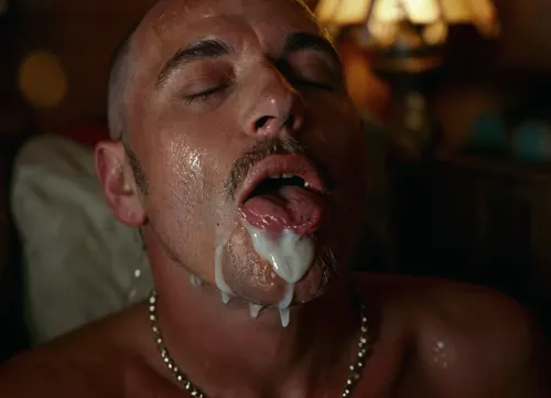 r3tro_cumshotz 1man, mature, bald head, full dark beard, open mouth, 1boy, jewelry, closed eyes, hetero, penis, solo focus, tongue, tongue out, lips, pubic hair, uncensored, erection, oral, fellatio, male pubic hair, licking, realistic, licking penis, (white slime on tongue:1.2), (white slime on nose:1.2), cum in mouth, cum on nose, cum on beard, cum on forehead, retro cumshots, <lora:r3tro_cumshotz  SDXL Lora:.6>, <lora:MJ52:.8>