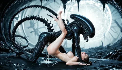 Night terrors: katara의 특이한 liaison 와 xenomorph 와 외계인 우주