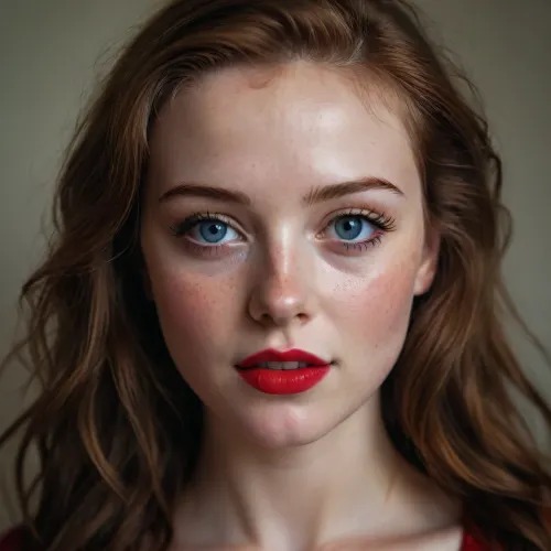 18 years old cheerful face beautiful slightly freckles pin hair long blue eyes red lipstick black eyeliner, look, at, my, prompts, <lora:SDXL_Sevenof9_7th_NSFW:.8>
