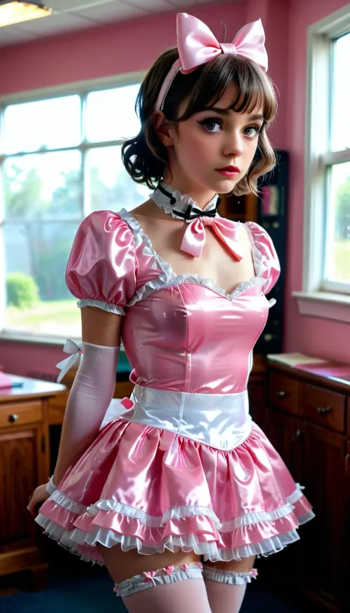 Intruded: a classroom full of forced crossdressing sissy students engaged in a prissy gangbang