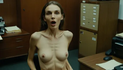 old lady, detailed eyes, thin eyebrows, no makeup, long natural hair, (tall girl), ((skinny body)), (((falige Haut))), ((anorexic)), (narrow waist), (flat stomach), (wet sweaty skin), realistic body proportions, perfect anatomy, good hands with perfect fingers, long skinny legs, thigh gap, big breasts, erected nipples, ((crowded office)), random pose, unique angle view, (polaroid picture:1.3), ((fully naked)), ((opened mouth)), ((People are watching)), ohwx, <lora:test1-000180:.8>, crd, lady, <lora:Old_lady:.8>