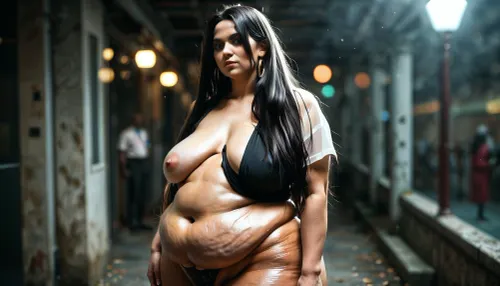 old, skinny, ugly horny india sikh man, (complete serious traditional clothed, not nude!!), gropes a 35 year old indian woman wearing a loose dress stood in a photography studio, curvy, cellulite, (imperfect skin:1.5), (obese:1.1), (black straight long hair:1.5), (tall:1.3), one breast out, (long saggy flat tits but obese fat round saggy belly), (fat empty saggy breasts), (bokeh), (professional lighting), <lora:MJ52:.4>, <lora:reij-moderngothic-000006:.1>, <lora:great_lighting:.1>