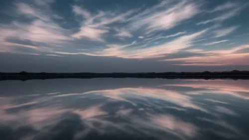 sky with gradients and reflection black background