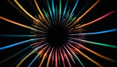 leuchtende Farben black background