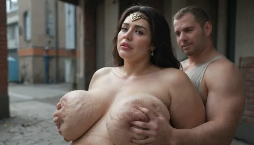 a evil young, very skinny deep black african school boy gropes and punish a white, Incredibly, extreme fat, obese, fattened, (severe cellulite:1.3), fat round double chin face, beautiful chubby ssbbw MILF, (she is dressed as wonder woman), .young black school boy grabbing the fat Sexy MILF in a dark corner of a devasteded empty street at night in different position. She has Natural drooping breasts. Full lips, detailed eyes, long dark black hair. She has a stuffed fat belly with folds of fat
show only young black african boys !!