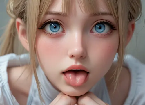 model, straight bangs, (standing:1.3), side view, (hyper seductive:1.3), hyper, (hyper beautiful:1.3), full lips, tight light blue dress, blonde, (hair strands on face:1.3), tight dress, bust shot, hyper huge bulging boobs, hyper sucked in stomach, hyper sexy waist, focus on hyper big squeezed boobs, skimpy dress, hyper orgasm, blushing, sexy neck, black stockings, (hands between thighs:1.3), long legs, ultra goregous, long eyelashes, siren eyes, close up, covered boobs under dress, shocked, thinwaist, (bulging nipples under dress:.3), mole under the eye, light blush, longeyelashes, looking at viewer, huge breasts, lush, Creampie, happy, aroused, Leg spread, squat, (tongue stuck out:1.3), frowning, cheeks full puffed out, cute, look up, masterpiece, best quality, highly detailed, squatting, open legs, hyper detailed skin, large anime style oversized grey pleading eyes, huge, anime, eyes, (ultra, HD, quality, details), (green, eyes), KimberlyNobodySD15, <lora:huge_anime_eyes:1.1>, <lora:EnvyZoomSliderXL01:.8>, <lora:add-detail-xl:.6>, <lora:765092_training_data:1.7>