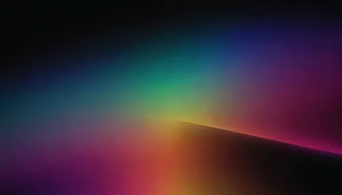 black background, multicolored gradient