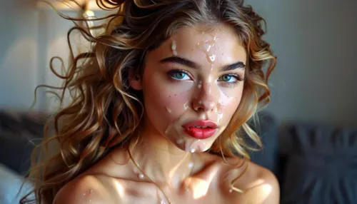 (((Cum covered girl))), lots of cum, (((cum on face, mouth))), (((penis touching lips))), cum on tits, cum on bra, thick lips, Portrait, beautiful french, young instagram model, (((18yo, young, gorgeous))), happy, perfect, slim body. pulling down her shiny red satin bra to reveal c cup breasts, ((long bright red tousled hair)), hair half up half down, perfect face, eye contact, perfect eyes, gorgeous, sexy, sensual, seductive eyes and look, pulld, body, excessive, woman, cum, on, face, <lora:MJ52:.6>, <lora:BUT_SDXL_SHS:1.1>, <lora:add-detail-xl:2>, <lora:CinematicStyle_v1:.9>, <lora:JustCum:2>