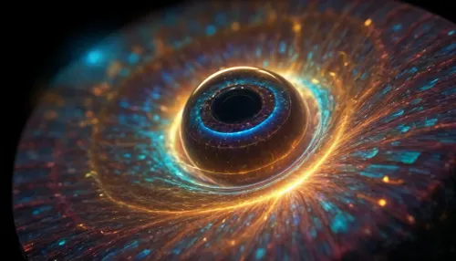 4d microscope macro zoom, orbit, epic, glowing, (rainbow, white visible light), fractal fire cube, (square), and wather wather sphere metamorfosis miracle, rainbow light gold, rainbow fire, rainbow air, rainbow earth