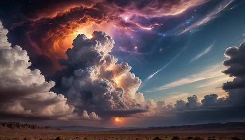 wakan tanka galaxy dramatic clouds
