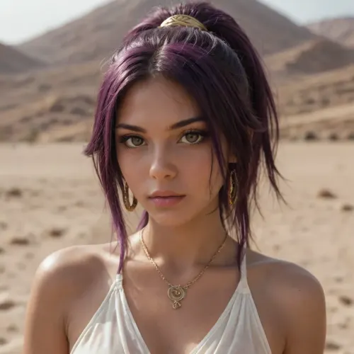 Desert echoes, a fusion of past and present in an egyptian dance of passion, yoruichi and orihime