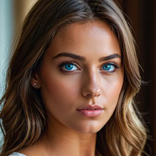 RAW photo of a 25 year old Bavarian full tanned girl, blue eyes, beautiful and innocent face, slim body, masterpiece, best quality, high resolution, 8k uhd, high quality, extremely detailed, ultra high res, closeup face