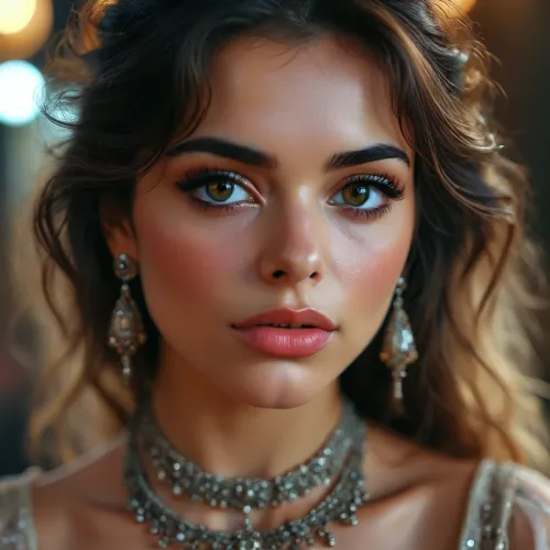 photo of the woman with the highest quality and detail was taken with a Canon EOS R3 camera. The photo was taken in 8k resolution, and it had a perfect face, perfect eyes, perfect hair, iranian nationality, stage makeup, intensive eyes, <lora:BUT_SDXL_SHS:.9>, <lora:MJ52:.9>, <lora:nsfw-xl-2.0:.9>