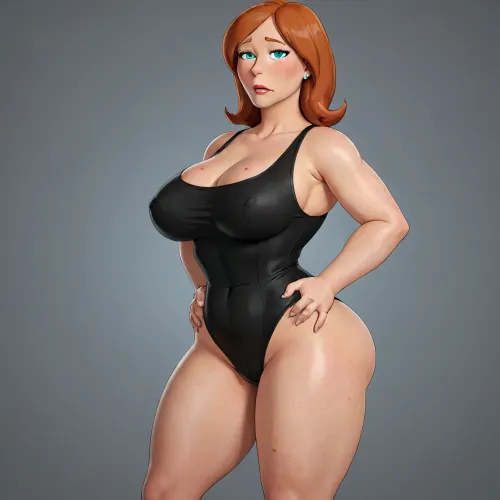 (Lois Griffin from the TV series "Family Guy"), 80's animation, (animated drawings like Lois Griffin), (((Family Guy art style))), Lois_Griffin, Full body shot, tight black dress, high heels, FuturamaStyle, flat, chest, big, breasts, huge, gigantic, small, hips, thighs, wide, thick, plump, belly, muscular, female, arms, extra, abs, <lora:Lois_Griffin prompt 80 image SDXL epoch200:1>, <lora:SDXL-FuturamaStyle-Lora:.8>, <lora:Venus_Body_Alpha:.8>