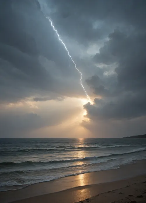 a 16th-century galleon in a storm, ocean, storm, tempest, lightning, powerful waves, foaming waves, on the sea, outdoors, photography, <lora:xs_4d:.5>, <lora:PelagicBlackwater768_1-5plus_autotags:.8>