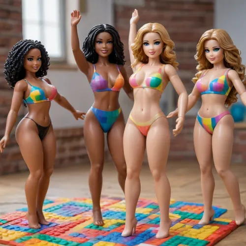 three women dancing, plastic brick figurines, interlocking bricks, clamping blocks, plastic building set

female body, dark black, ebony, caucasian and asian, curves, sporty and fit bodies, plastic dolls, plastic brick dress, building blocks, body tight dress, revealing dress, showing private parts, skin tight overall, interlocking brick patterns, very small interlocking bricks, chekered colors, body paint bricks on skin, dress consists of plastic bricks from sweden, small squares pattern, colorful, rainbow, dress made from colored bricks, checkered, figurines, catsuit, dancers, ballet, bachata, vivid patterns, colorfol, human features, beautiful human face, boobs, round ass, human head, full body, revealing naked breasts, braided hair, front and rear view, onesie, camel toe, one girl nude, visible pussy and ass, naked tits, labia, hairy pussy, landing strip bare breast, naked ass, nude dancing, spread legs, acrobatic, aerial dance, dancing pole, pole dance, motion blur, 85mm F/1.4, nipple piercing, clit piercing, detailed face, natural face, high resolution facial expression