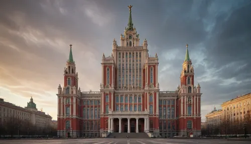 view on the Moscow university