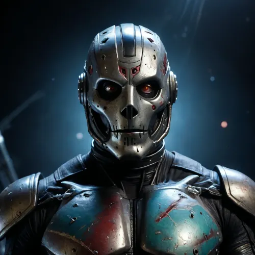 Extremely detailed, (IN SPACE), JASON X, SEXTA FEIRA 13, 8k resolution.