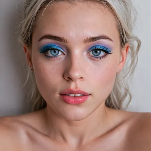Lots of cum on my face and lips love porn, (detailed innocent face), vibrant flat colors, without shading, clean lines, white background, ((makeup:1.5), long fake eyelashes, blue eyeshadow with glitter), detailxl, res, raw, photo, metallic, single character, Paimon from Genshin Impact, small petite fairy body, completely naked, posing sexually, arching back, light blue eyes, expression of pleasure, short messy white hair with soft bangs, thick thighs, soft skin, small flat chest, high quality, photorealism, flat color, minimal detail, cute.>