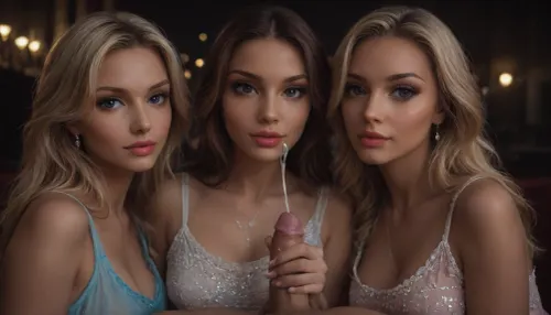 (best quality), cinematic photo official art, unity 8k wallpaper, ultra detailed, aesthetic, masterpiece, best quality, photorealistic, (Realistic Reiq style:.8), (1woman, 1man, hetro couple), (handjob, holding man's cock), perfect well-proportioned, girls Italian, blue eyes, round nose, heart face shape with pointed chin, long blonde hair, perfect hands nail's, 18 years Old. long blonde hair, thick thighs, big ass, (very petite:.4), (beautiful face:2.5), natural large breasts, real skin, ((perfect close up big blue white eyes)), perfect lips, (body petite:1.6), small waist, hourglas's figure, (big defined butt:1.344), flat abs, (REAL texture clothes wearing transparent dress:1.4), (platform heels 40 cm), medium firm tits, very cute, (fluorescent clothes), (fluorescent skirt tank top:1.5), ((young adult:1.4)), (perfect simetric face:2.123), very deeply perfect skin, full makeup, pink lipstick, lip gloss, ((Big ass)), panties, (((big wide hips))), (real people:1.2), (dark night:1), (standing in modern city dark night), big tits, girl, front, side viewer, full, perfect noise in photo, (perfect details in background), audience, movie, still, film, cinematic, night, 1200mm, brown, skin, close, up, perfect, random viewer, unblurr, best, contrast, very, clear, 12k, quality, background, more, detail, imaginative, relaxed, wearing, mini, dress, close up, HD, Best, looking at viewer, (handjob for, (small cock:1.6)), (cum on body:1.6), (ejaculation:1.7), <lora:AdvancedEnhancerXLv2:2>, <lora:dark:2>, <lora:attractive_notrigger:2>, <lora:RMSDXL_Creative:2>, <lora:Creat0r_MagicDetailzV2_FIX:2>