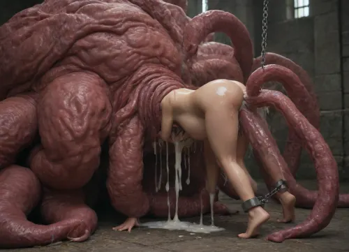 masterpiece, best quality, anatomicaly correct, full body, no censored, rear top side view, (messy sex-prison with fakecum of Massive fakecumming Gigantic God-Tentacle-Worm-Monster-Rapist, Massive fakecumming Gigantic God-Tentacle-Worm-Monster-Rapist messyfull-disgustfull-kinkyfull-pervertfull-washed-smelly-fakecum-forcedly-cumming in all holes of his crying disgusted helpless resists undine-princess-fakecum-vomiter-slave with huge amount of viscous slimy smelly cum, messyfull-disgustfull-kinkyfull-pervertfull-lustfull-painfull-forcedly-impregnating with viscous slimy oily lotion and smelly fakecum his sex-slaved-kidnapped suffered resisted helpless chained crying disgusted oiled messy lotioned little undine-princess-fakecum-vomiter-slave in messy fakecummy lair covered with huge amount of smelly slime cum, sex-slaved-kidnapped suffered resisted helpless chained crying disgusted sex-slaved oiled messy lotioned little undine-princess-fakecum-vomiter-slave in helpless resisted pose covered with viscous slimy oily lotion and fakecum, huge size difference between undine-princess-fakecum-vomiter-slave and Gigantic Tentacles-Worms-Monsters-Rapists-fakecum-loader, massive fakecumming Gigantic Tentacles-Worms-Monsters-Rapists-fakecum-loader brutaly-fakecum-rapes pussy, huge bukake, fakecum-eating, forcedly deepthroat fakecumming, forcedly deep pussy tentaceling, huge brutal-fakecum-loading in mouth, forcedly feeding with fakecum, forcedly fucking with fakecum, fakecum-drinking, forcedly-rape pose, disgusted messy fakecummy chained prisoned helpless suffered sexual slavery in bdsm-sex-prison to massive fakecumming Gigantic Tentacles-Worms-Monsters-Rapists-fakecum-loader, forcedly loading undine-princess-fakecum-vomiter-slave with huge amount of viscous slimy smelly fakecum, massive fakecumming Gigantic Tentacles-Worms-Monsters-Rapists-fakecum-loader forcedly fakecumming in all holes of theyrs undine-princess-fakecum-vomiter-slave, excessive disgusting viscous slimy oily messy creamy-fakecum flowing from mouth of undine-princess-fakecum-vomiter-slave, undine-princess-fakecum-vomiter-slave in disgust vomiting huge amount of viscous slimy smelly fakecum, excessive disgusting viscous slimy oily messy smelly creamy-fakecum flew from all holes), small extra sagging extra relaxed milky tits, small sagging pregnant belly filled with huge amount of viscous slimy oily messy creamy-fakecum, huge areola, huge wet messy pussy lips, very hairy wet messy oiled lotioned flowing tiny meaty ovulated fakecumming gaped pussy filled with huge amount of viscous slimy oily messy fakecum, small sweaty oiled messy fakecummy lotioned natural-cellulite-sagging-pregnant cute-little-undine-body covered with huge amount of viscous slimy oily creamy-lotion, small cellulite gaped ass filled with fakecum, wet messy fakecummy hooded hair, arms held behind by chains, leggs held and wide spread by chains