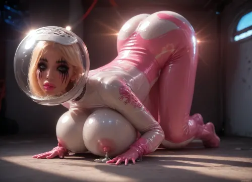 🐰🔝💔🕸️, Super realistic 8k style, full-length Girl Studio Shooting Latex Jumpsuit, Shiny latex, (Liquid gloss, Wet look, Leather clothing, Harness XL:1), Fishnet mesh, Transparent XL fabric, "Shibarim" Rope bondage, Leather belts and cuffs, Cybergotics, Dark latex, ultrares, absurdres, Naked purple nipples with piercings and big gold rings, (I have a floral ornament tattoo on my boobs that says I love:1.6), The color grade is melancholic and desaturated, with deep teals in the shadows and a pale, ghostly cream highlight on her skin. The mood is one of claustrophobic sanctuary and spiritual desperation, reminiscent of a Caravaggio painting translated into a gritty, photojournalistic still from a period drama. Realistic photograph, DSLR, natural color palette, photojournalism quality, A night-time dark candid hard flash 2010 digital camera shot of a pale-skinned thin 18-year-old ethereal skinny adult Swedish girl, bright blue eyes, She is exposing her elegant flat chest, narrow hips, She has an intense facial expression, with her lips half parted, an expression of intense dreamy sexual pleasure, eye contact to viewer, She has a lithe thin soft body, provocative innocent smile, poor lighting, at night, dark, night seductive, (full body with, (feet)), saturated glossy pink lipstick, beautiful expressive eyes, seduction, She wears elaborate prefectly applied dramatic geometric eye makeup with large bold jagged black winged eyeliner and blue-silver glittery gradients and glossy wet pink lips. walking on a grey lunar landscape—realistically recreated Moon surface lik an astronaut, large craters, and a star-filled black sky—stands a girl, ((She is wearing a skin tight full nasa transparent silver spacesuit, closed space helmet)), pale skin, white skin, fantastical, focus on the woman, cinematic lighting, volumetric lighting, dramatic lighting, shadow and light, Masterpiece, intricate lines, intriguing atmosphere, shar special holes for nipples, (bimbo makeup:1.6), (masterpiece), (photo realistic), (hyper realistic), (high resolution), (maximum detail), curvy bimbo, full naked, ass up, legs spreaded, abs, massive hipps, ass hole spreaded, ((hyper gaping pyffy ass hole)), ((hyper giant sagging breasts)), (massive perfect breasts:1.4), big pink lip polish fillers, high heel, long legs, lactation, sprayingmilk, fisting, inside, ass, middle