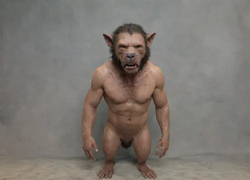 (hyperrealistic:1.3), (photo:1.2), (sharp details:1.2), masterpiece, best quality, Stone Age survival, prehistoric daily life, ancestral resilience

"Stone Age Ancestors, circa 8000 BCE"

FEMALE ANCESTOR, (age 25, tall 172cm, athletic voluptuous build, proto-Alex genetics visible, full breasts, strong waist, wide hips for childbearing), completely naked except for minimal leather straps holding primitive stone tools. Dirt-covered bronzed skin, wild light brown hair tangled with leaves and twigs, no adornment except bone necklace. Body muscular from survival labor, scarred from injuries, breasts showing she's nursing. Carrying infant on hip, (wrapped in animal hide), other hand gripping sharpened stick weapon.

MALE ANCESTOR, (age 28, muscular stocky build), wearing only animal hide loincloth, bare-chested, covered in mud and blood from hunting. Dark matted hair and beard, primitive spear in hand, carrying dead rabbit over shoulder.

SETTING, Neolithic landscape, dense primeval forest edge meeting open grassland, cave entrance visible in rocky cliff behind them, simple hide shelters, (lean-tos), smoking fire pit with animal carcass roasting. Wild dangerous world, no civilization, pure survival.

DAILY DANGERS VISIBLE, Predator tracks in mud nearby, (wolf or bear), Injured tribal member being tended, (visible wound), Storm clouds gathering, (threat of exposure), Limited food supply, (bones scattered, hunger evident), THEIR ACTIVITIES, Woman gathering roots and berries while protecting infant, constantly scanning for threats. Man returning from hunt, exhausted, small catch barely enough. Both alert, tense, survival mode constant.

TRIBE CONTEXT, 3-4 other naked or minimally clothed prehistoric humans visible, playing with rocks, elderly woman scraping hide, communal fire center of life.

Physical condition, Both ancestors lean, hard-muscled from constant labor, weathered skin, visible injuries and scars. Beautiful in primal way, perfect survival genetics that will eventually create Alex's lineage.

Camera POV, Wide environmental shot showing harsh prehistoric landscape and human vulnerability within it.

Lighting, Overcast natural light, threat of rain, raw elemental atmosphere, pre-civilization harshness.

Vibe, Survival is everything. Every day life-threatening. Beauty means strength to survive. These genetics endured ice ages to become Alex. "Your ancestors were naked because textiles didn't exist, (dangerous because predators did."

Tags:1), (Stone Age:1.4), (8000 BCE:1.3), (prehistoric survival:1.4), (naked ancestors:1.3), Neolithic life, primitive tools, cave dwelling, daily dangers, tribal living, proto-human resilience, genetic heritage, (survival beauty
--ar 16:9)