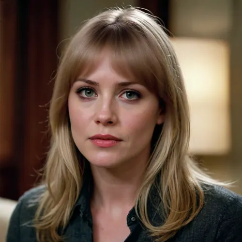 girl with 70s style hair