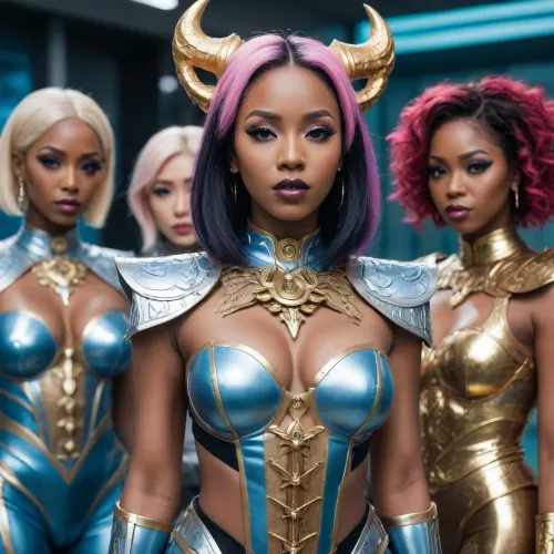 kpop oracle gang cosplay, black milfs, high fantasy