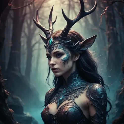 inkwork, dark fantasy, illustration, minke. /©KlTTY-ART/